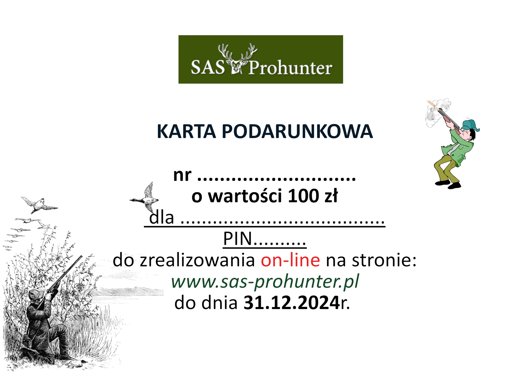 Karta podarunkowa 100 zł