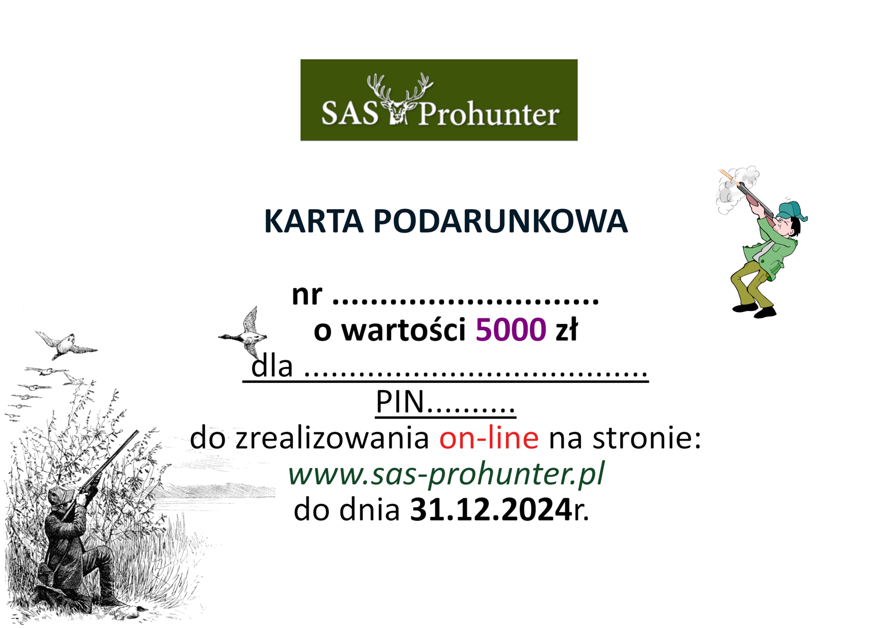 Karta podarunkowa 5000 zł