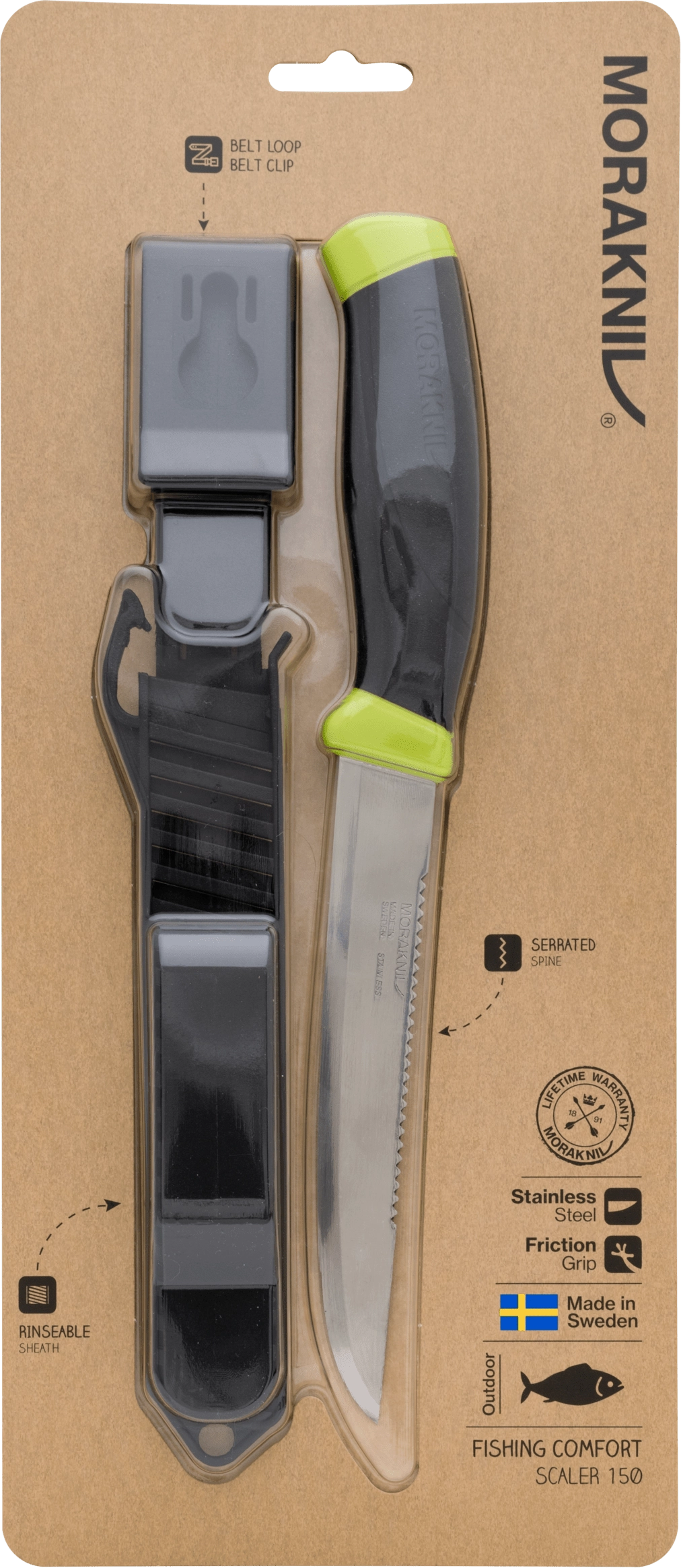 Nóż Morakniv® Fishing Comfort Scaler 150 - ząbkowany